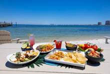 Baja Coastal Kitchen Food with Waterfront view Baja Coastal Kitchen Food with Waterfront view
