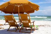 Beach Club Resort Beach Chairs on Pensacola Beach